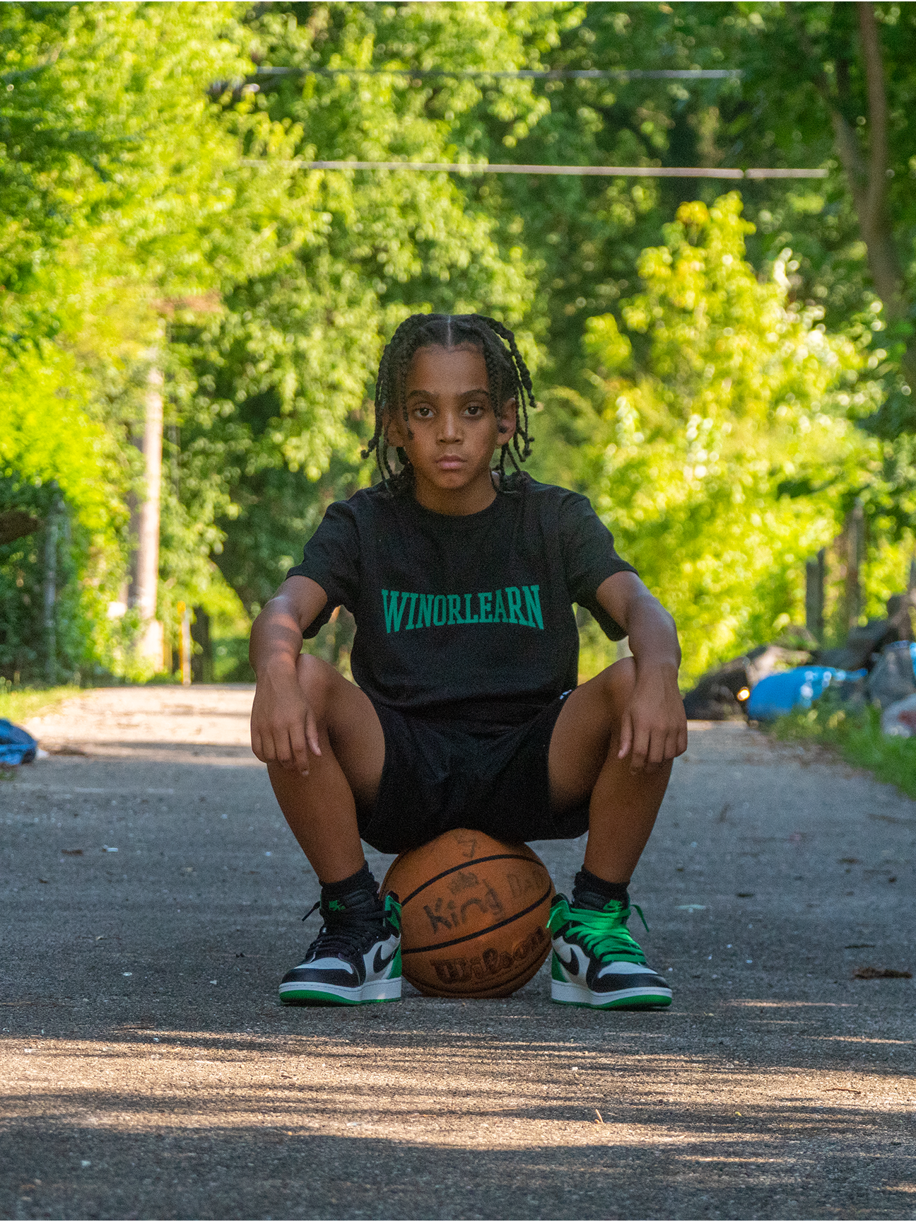 Losing Is Not An Option Tee - Black/Green