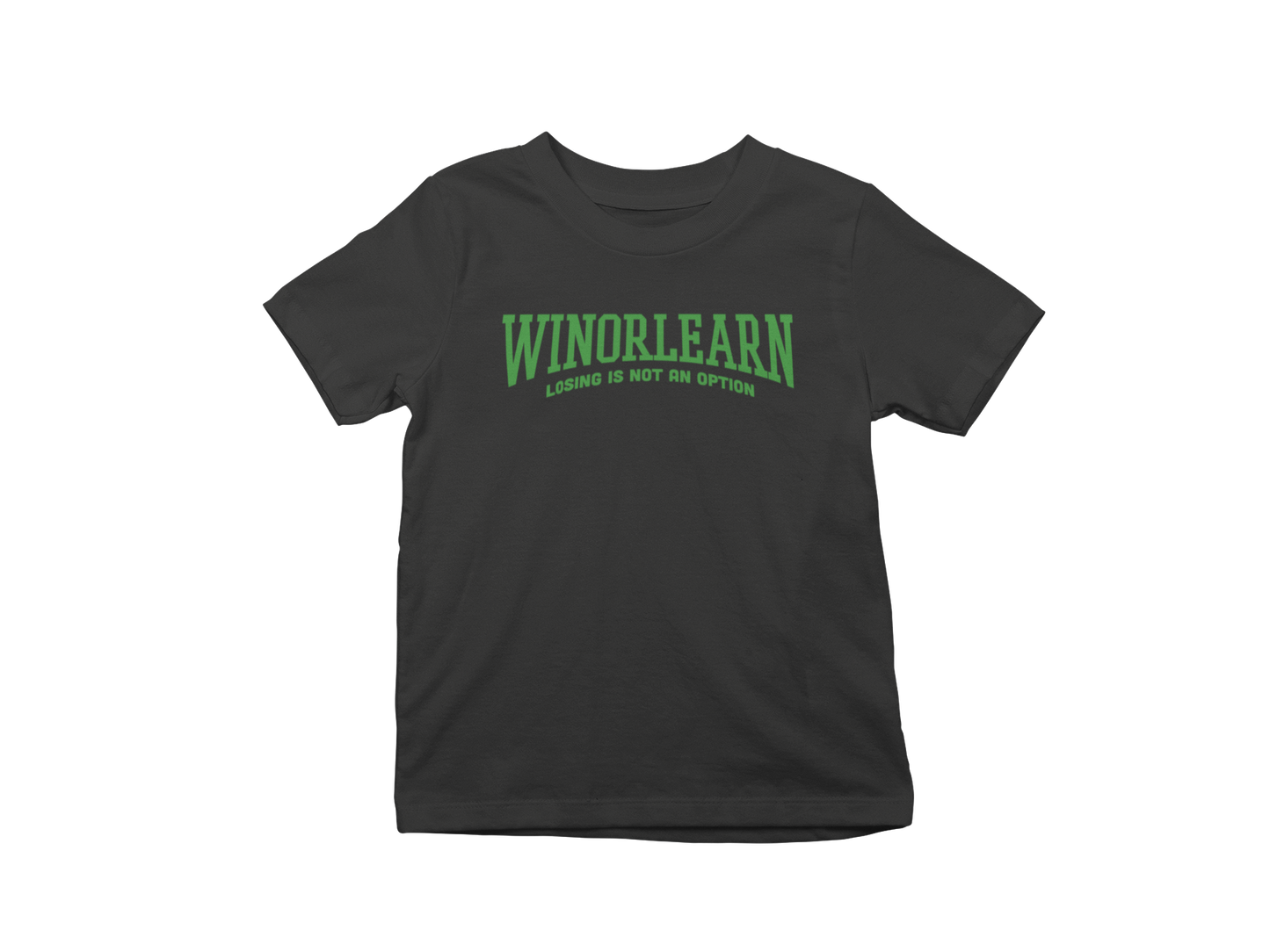 Losing Is Not An Option Tee - Black/Green