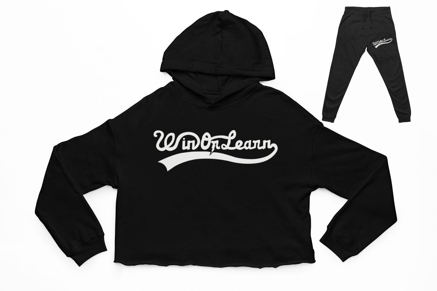 Crop Top Home Team Set - Black