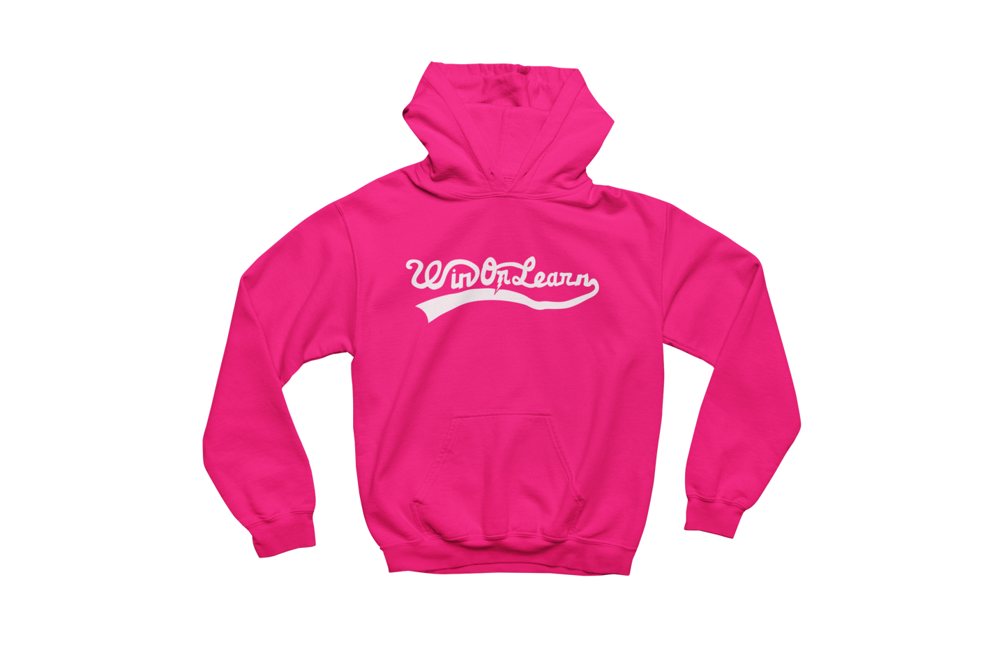Win Or Learn Signature Hoodie - Hot Pink