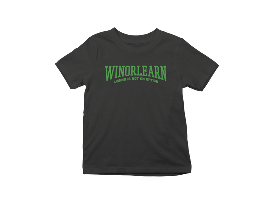 Losing Is Not An Option Tee - Black/Green
