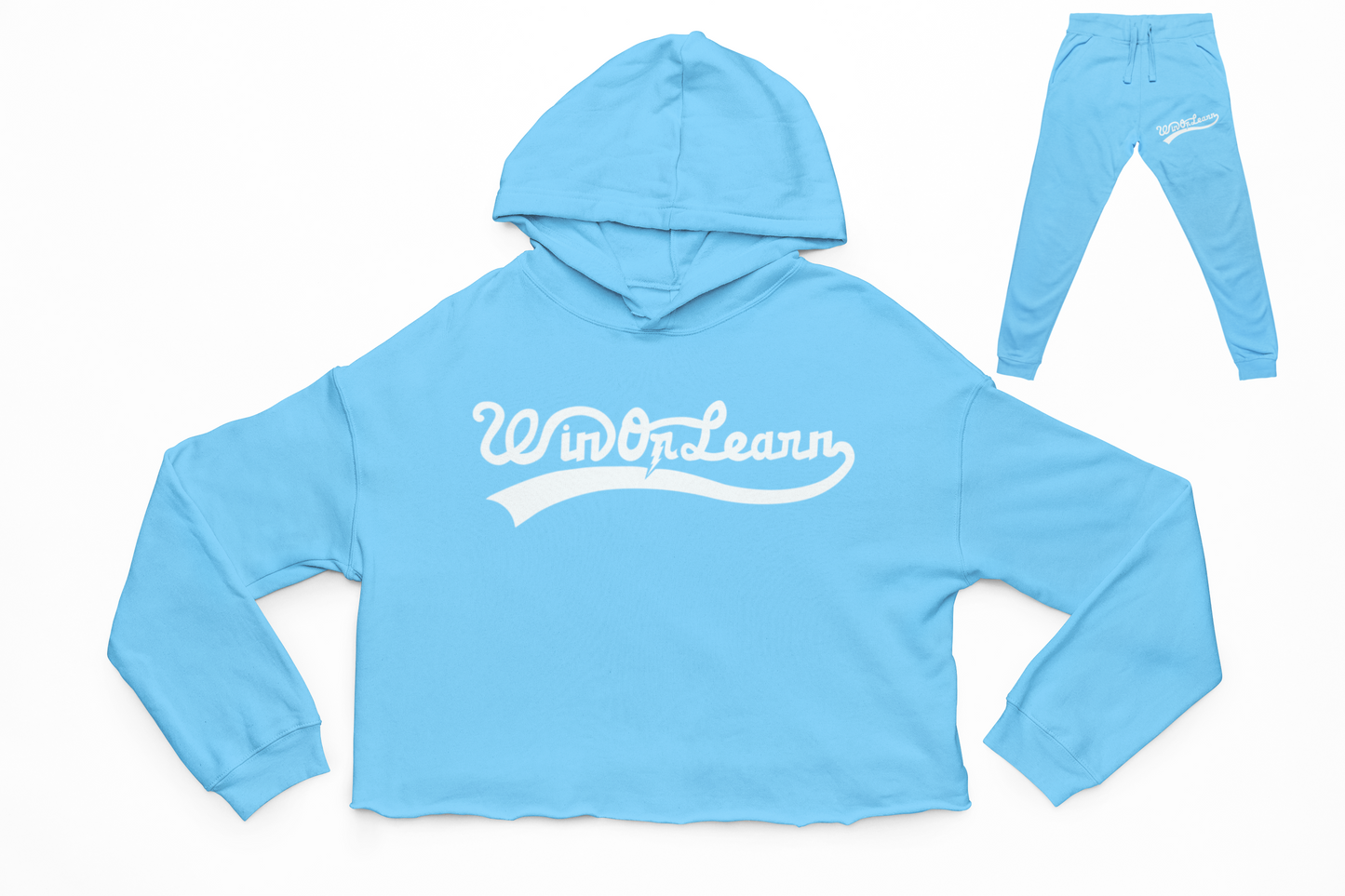 Crop Top Home Team Set - Sky Blue