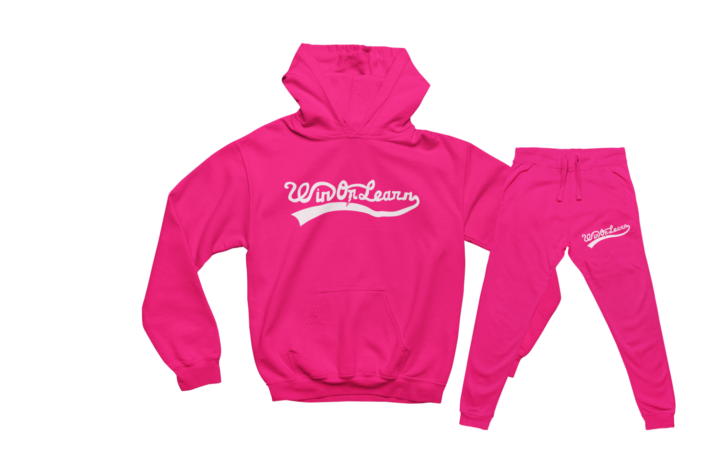 Home Team Hoodie Set - Hot Pink
