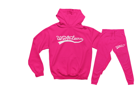 Home Team Hoodie Set - Hot Pink