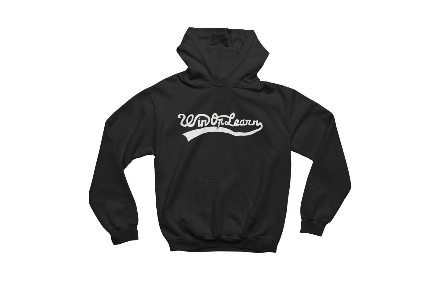 Win Or Learn Signature Hoodie - Black