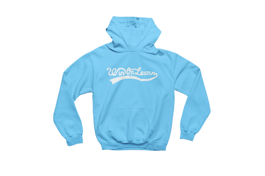 Win Or Learn Signature Hoodie - Sky Blue